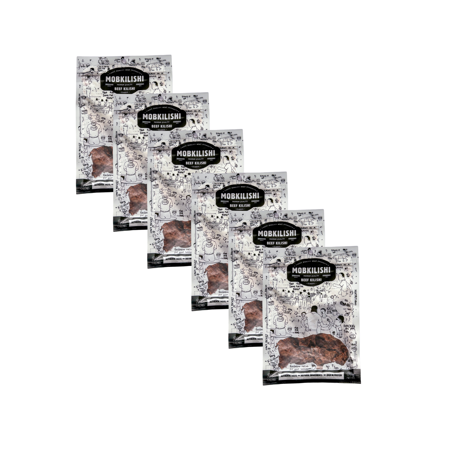 6 pack Classic Beef Kilishi 360g